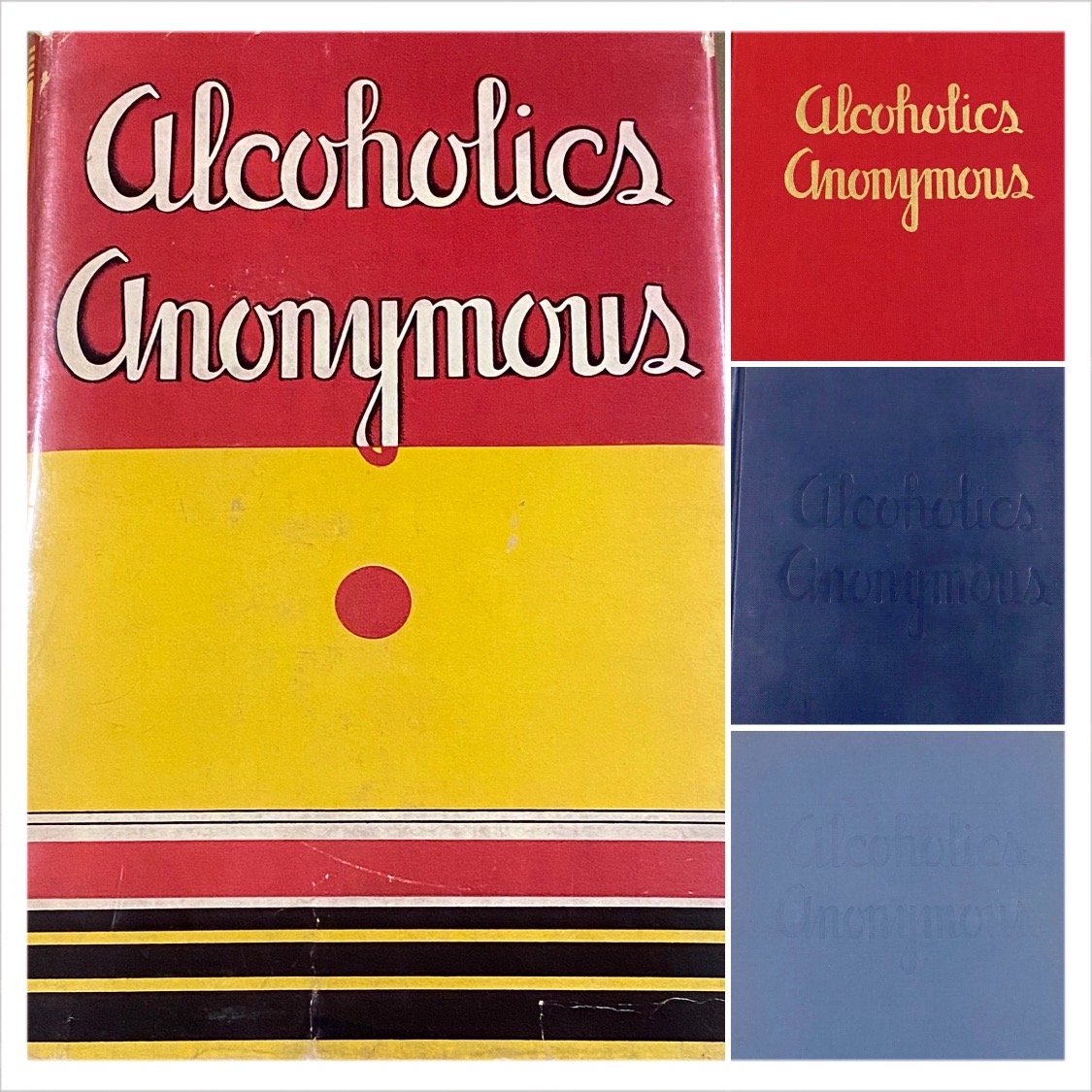 Alcoholics Anonymous First Edition Big Books Recovery Collectibles