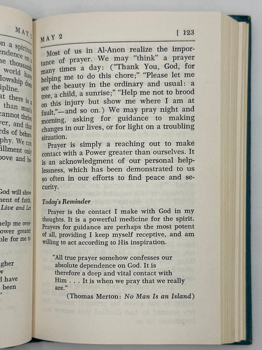 One Day At A Time In Al-Anon - First Printing from 1968