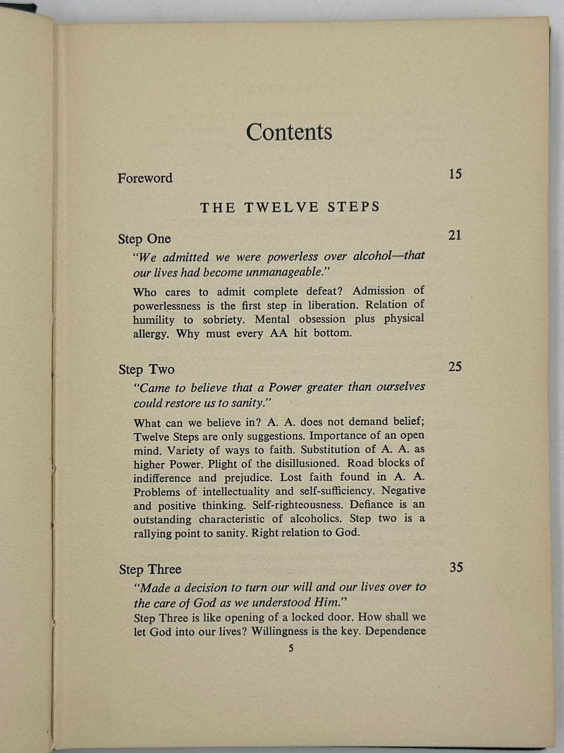Twelve Steps and Twelve Traditions - First Printing from Great Britain