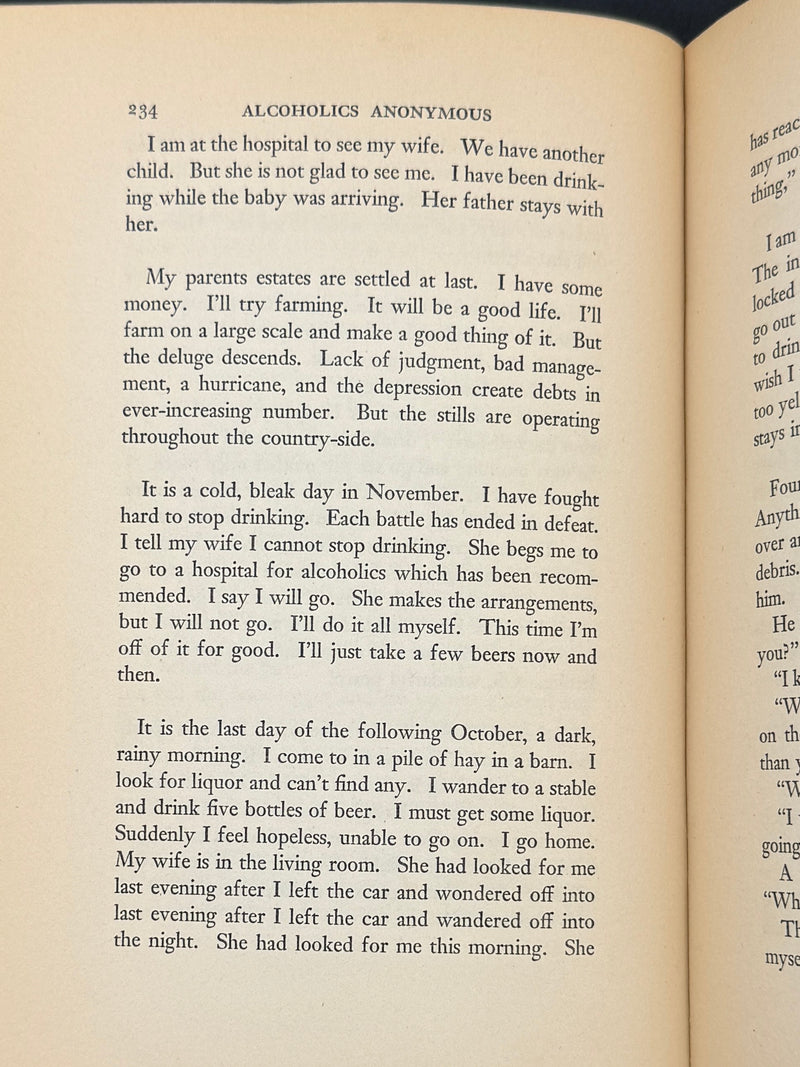 Alcoholics Anonymous — First Edition, First Printing | April 1939