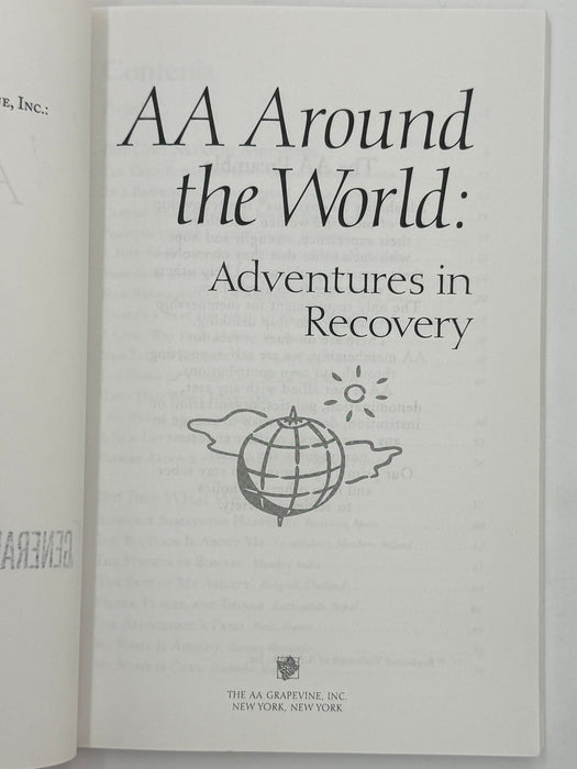 AA Around the World: Adventures in Recovery - First Printing from 2000