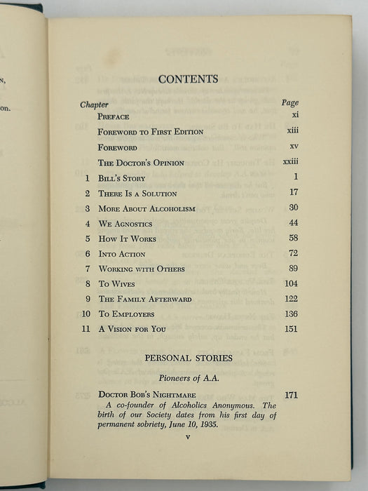 Alcoholics Anonymous Second Edition 5th Printing with ODJ