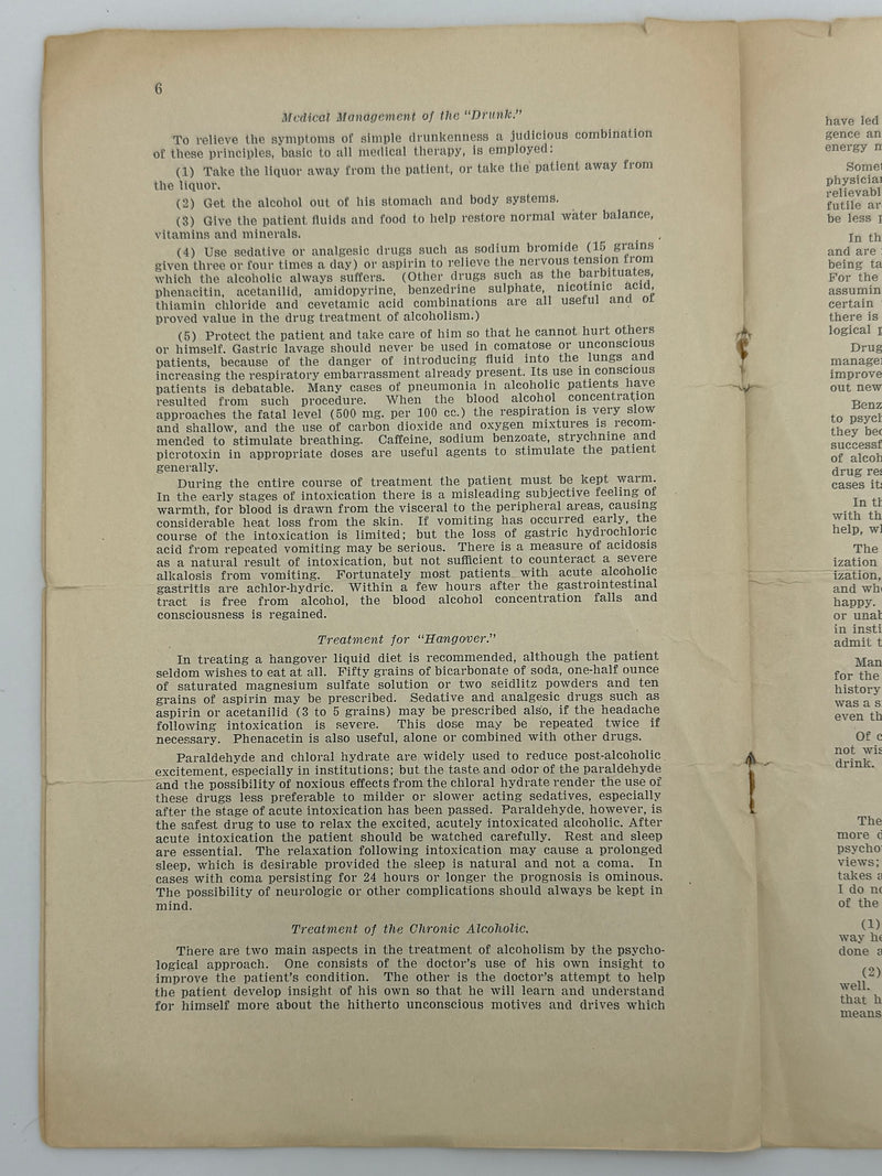 Towards a Better Understanding of Alcoholism (1943)