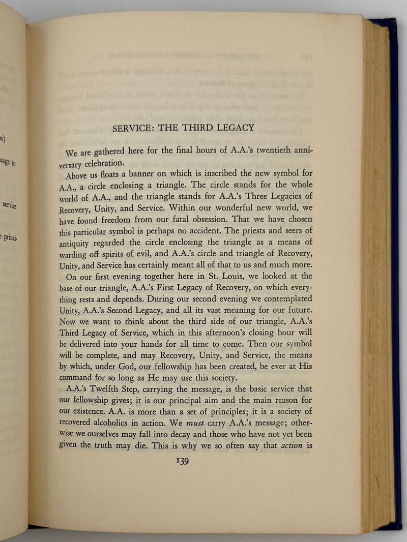 Alcoholics Anonymous Comes of Age — First Edition, First Printing (1957) Alcoholics Anonymous Publishing, Inc.
