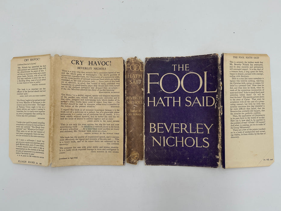 The Fool Hath Said by Beverly Nichols - First printing from 1936 - ODJ