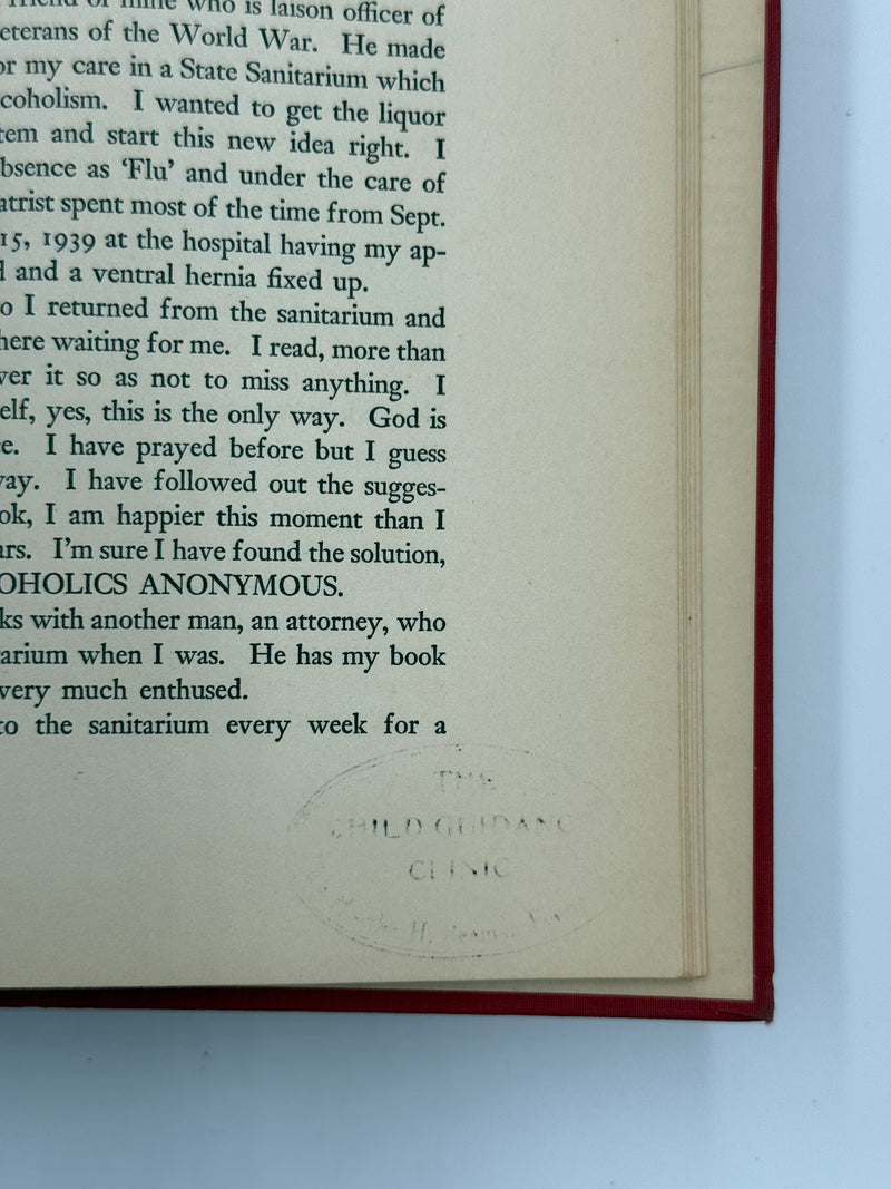 Alcoholics Anonymous (Big Book) — First Edition, First Printing (April 1939)