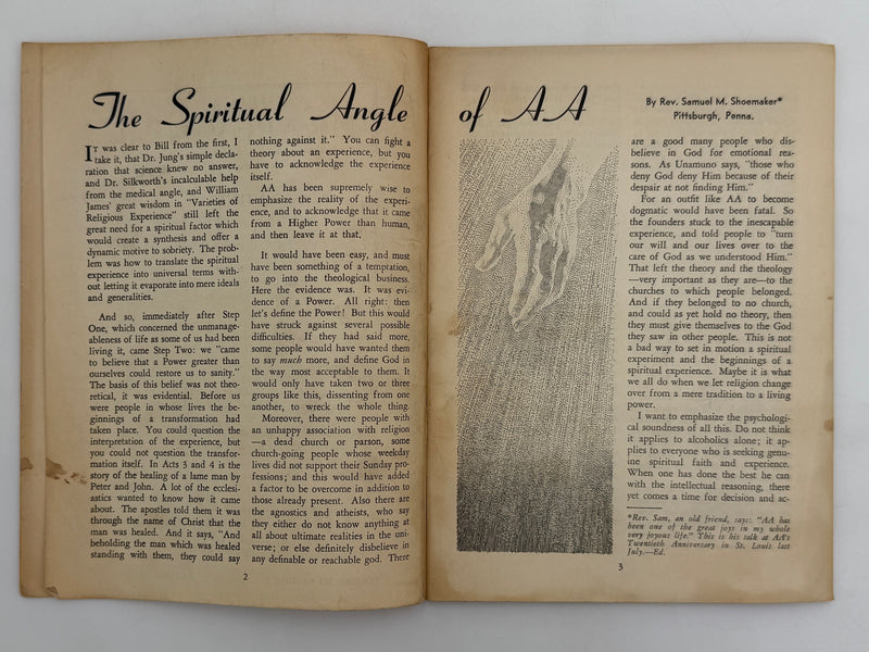 AA Grapevine October 1955 - The Spiritual Angle of AA by Sam Shoemaker
