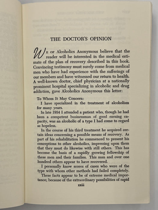 Alcoholics Anonymous Second Edition 16th Printing from 1974 - RDJ