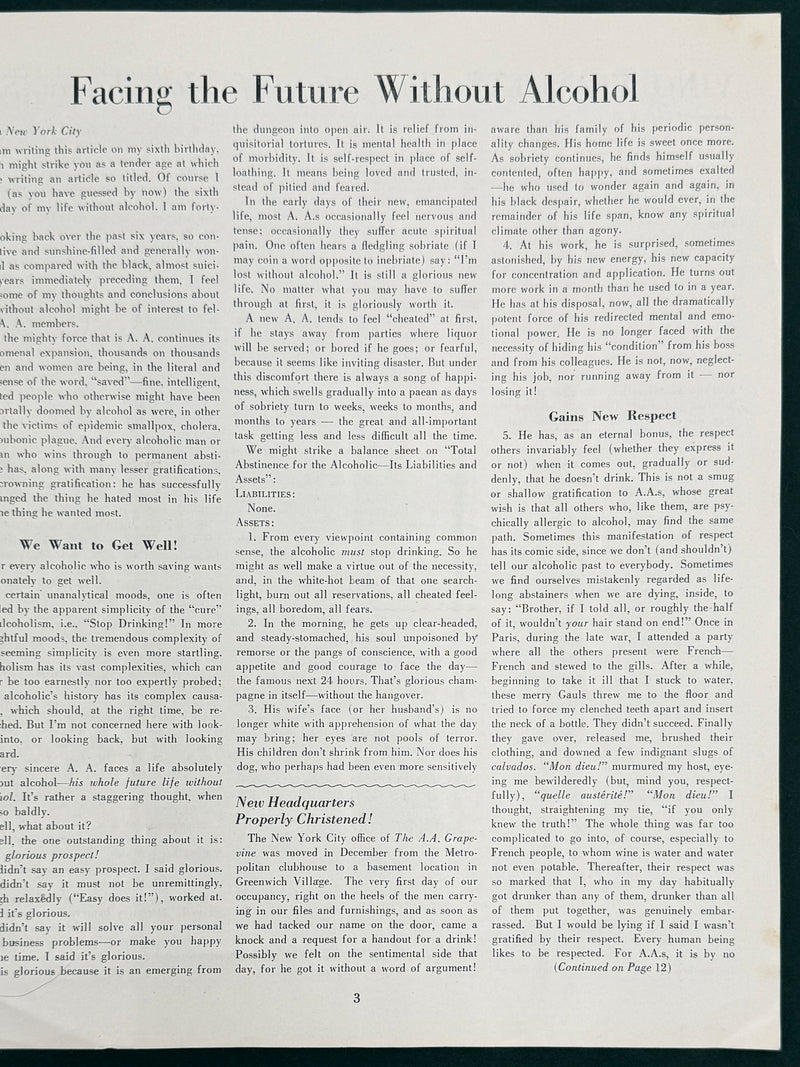 The A.A. Grapevine — February 1947 | Volume III, No. 9