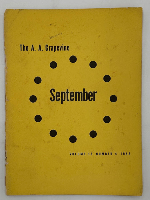 AA Grapevine from September 1956 - Why Psychiatrist Fail With Alcoholics by Harry Tiebout