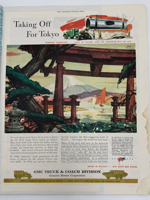 The Saturday Evening Post — May 26, 1945 Featuring “Why Drunkards Act That Way” by J.C. and Helen Furnas