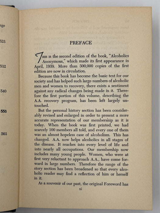 Alcoholics Anonymous Second Edition 4th Printing from 1960 - ODJ