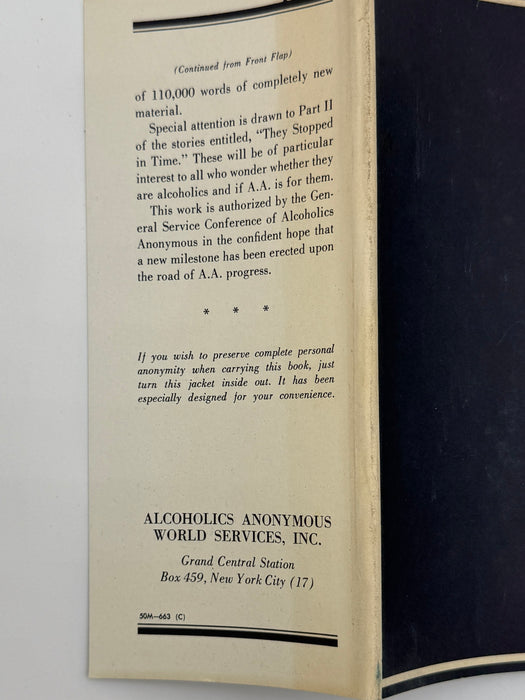 Alcoholics Anonymous Second Edition 6th Printing from 1963 - ODJ