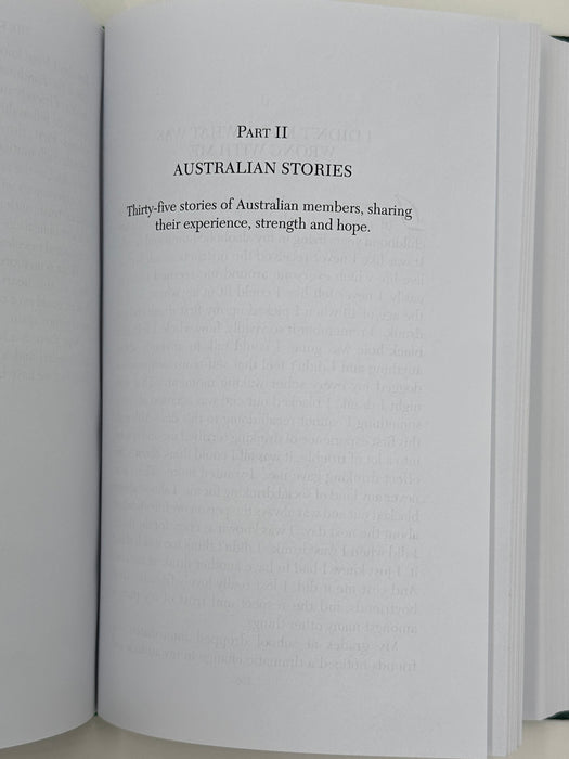 Alcoholics Anonymous Australian Second Edition from 2015 Recovery Collectibles