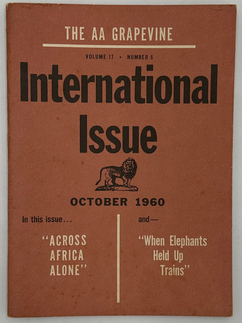 AA Grapevine from October 1960 - International Issue