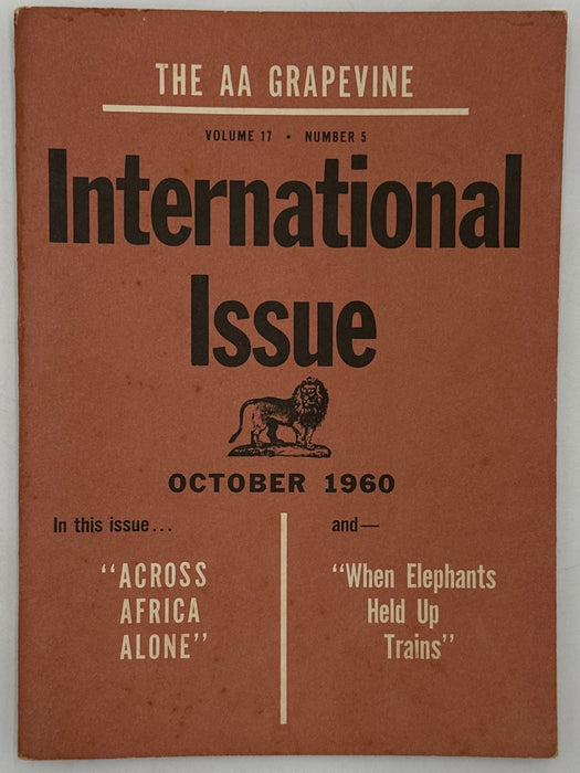 AA Grapevine from October 1960 - International Issue