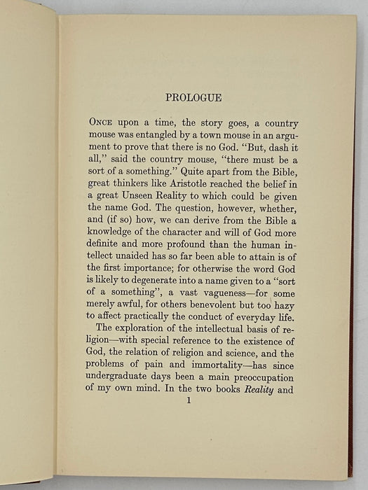 The God Who Speaks by Burnett Hillman Streeter from 1936 - ODJ