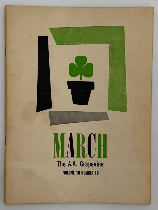 AA Grapevine from March 1954 - Conversion As A Psychological Phenomenon Recovery Collectibles