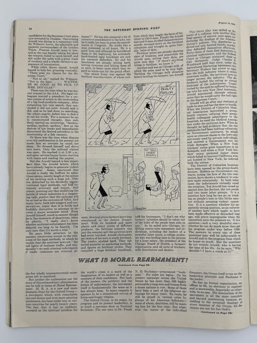 Saturday Evening Post from August 1939 - What Is Moral Re-Armament?