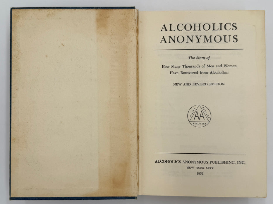Alcoholics Anonymous Second Edition 3rd Printing with RDJ
