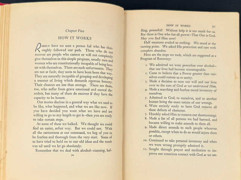 Alcoholics Anonymous — First Edition, First Printing | April 1939