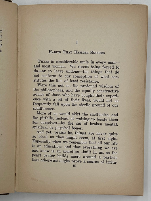 Habits That Handicap by Charles B. Towns from 1920 with the original dust jacket West Coast Collection