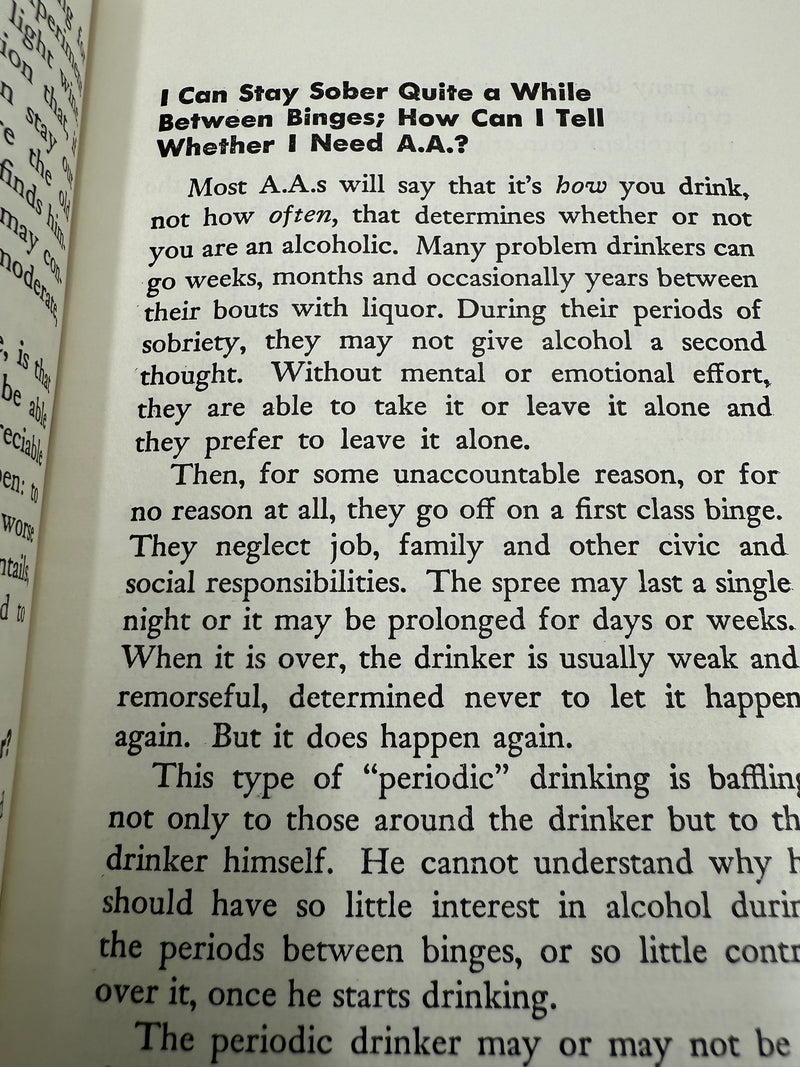 A.A. 44 Questions and Answers - Pamphlet - Sixth Printing from 1956