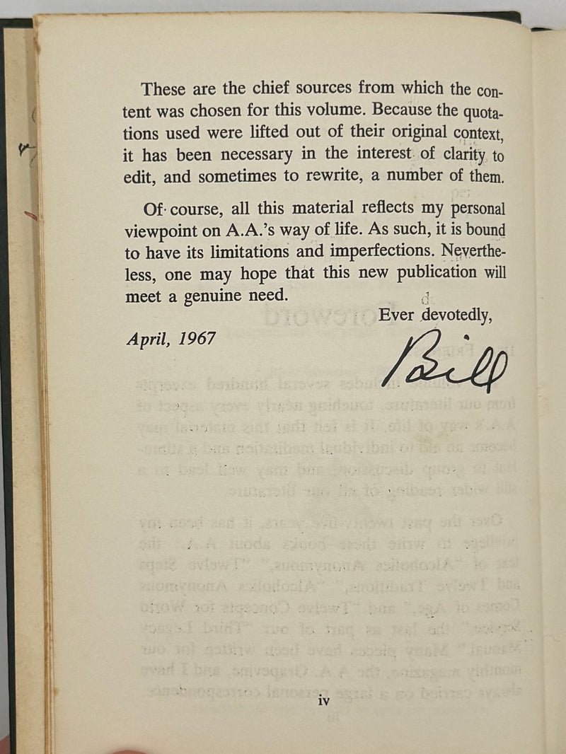 The AA Way of Life - First Printing from 1967