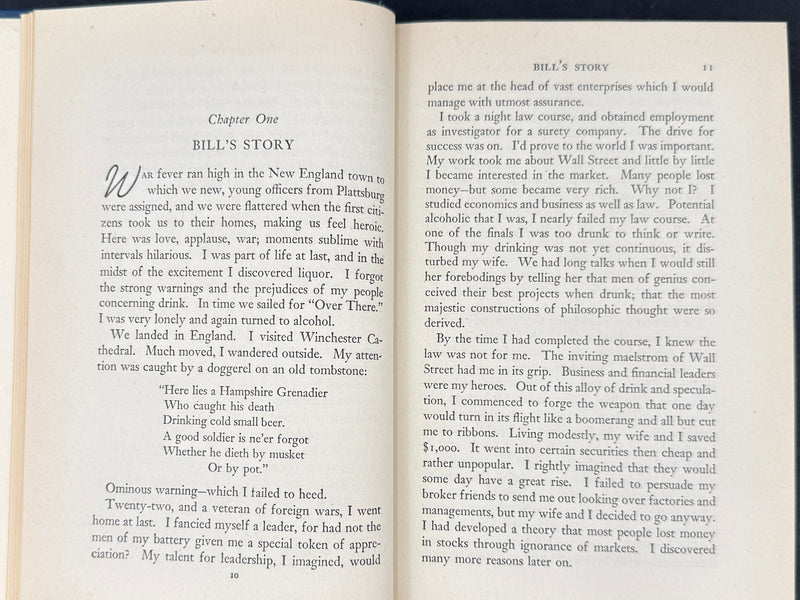 Alcoholics Anonymous — First Edition, Tenth Printing (August 1946)