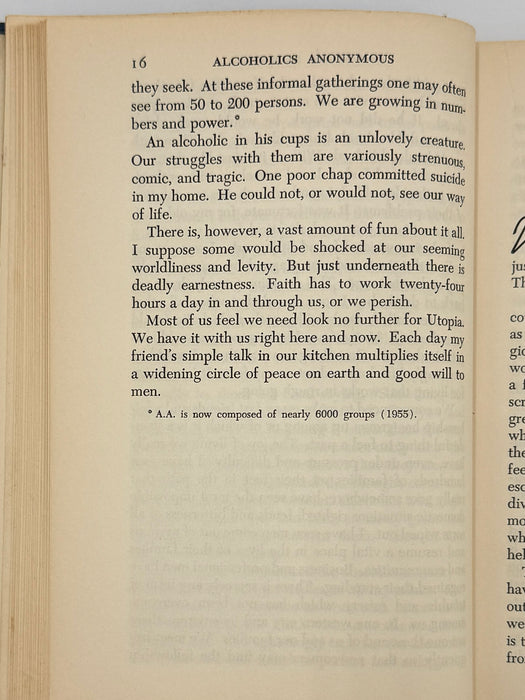 Alcoholics Anonymous Second Edition First Printing from 1955 - RDJ