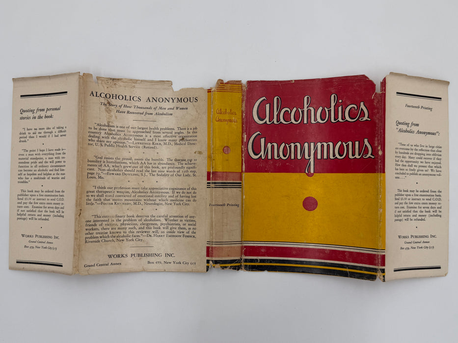 Alcoholics Anonymous First Edition 14th Printing from 1951 - ODJ