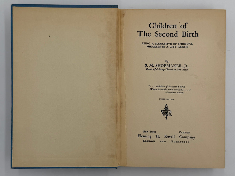 Children of the Second Birth by Samuel M. Shoemaker - Ninth Edition - ODJ Recovery Collectibles