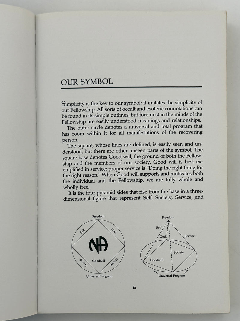 Narcotics Anonymous — Fourth Edition, First Softcover Printing | 1988