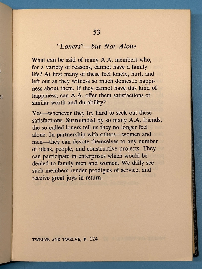 Rare Black Cover - The AA Way of Life: As Bill Sees It - 5th Printing 1974 Recovery Collectibles
