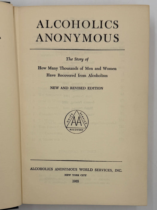 Alcoholics Anonymous Second Edition 9th Printing with ODJ