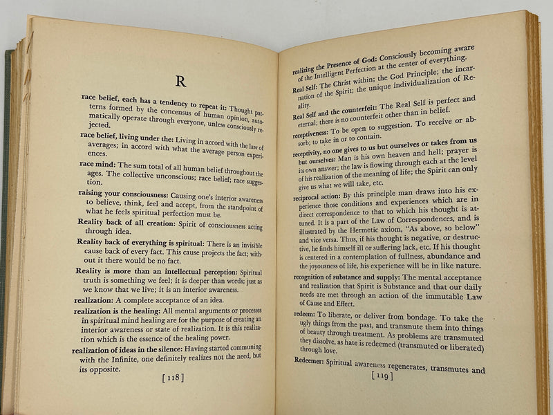 New Thought Terms and Their Meanings by Ernest Holmes - 1942 West Coast Collection