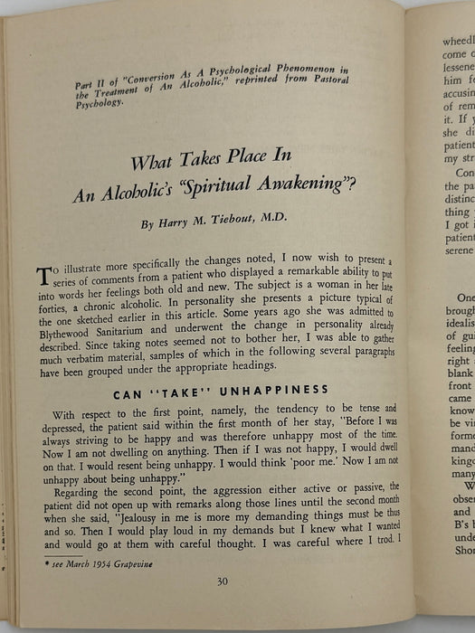 AA Grapevine from April 1954