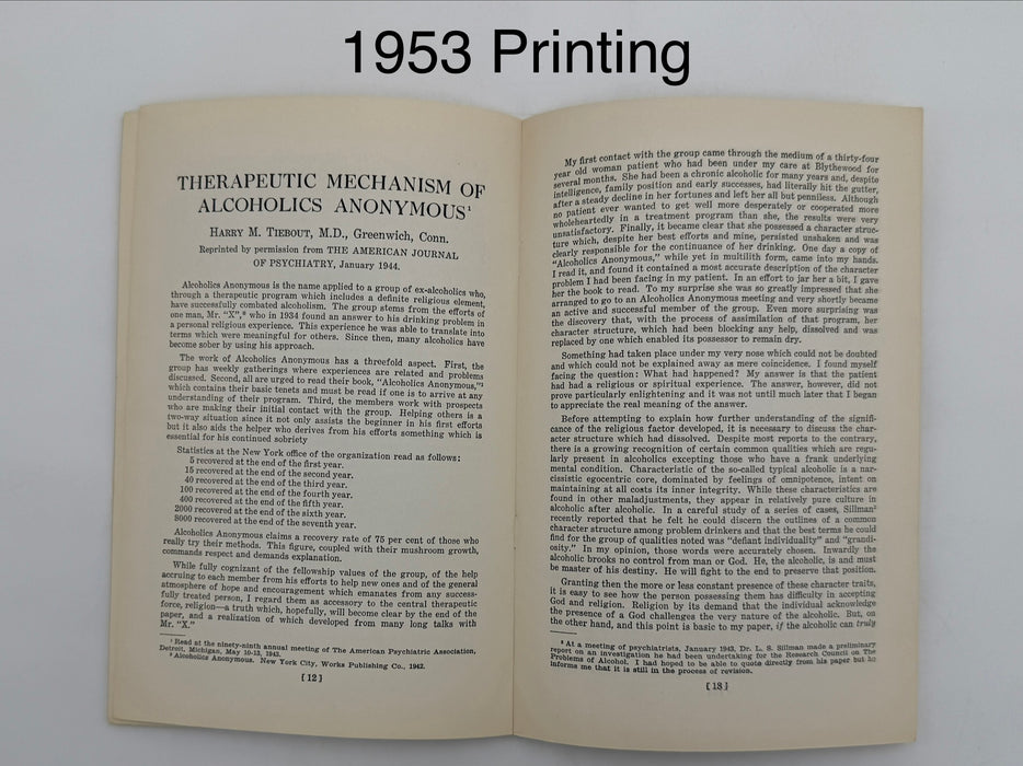 Medicine Looks at Alcoholics Anonymous — 4-Pamphlet Edition Set (1944 / 1946 / 1949 / 1953)