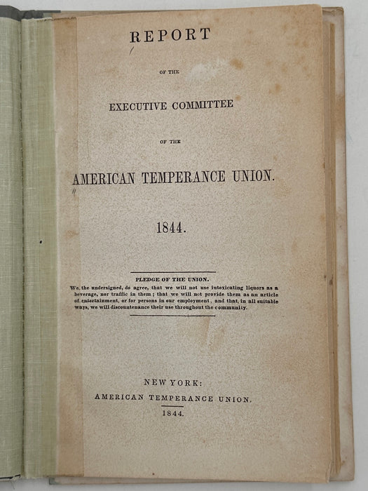 Report of the Executive Committee of the American Temperance Union - 1844