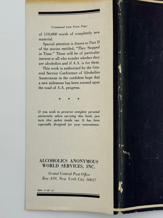 Alcoholics Anonymous Second Edition 9th Printing with ODJ