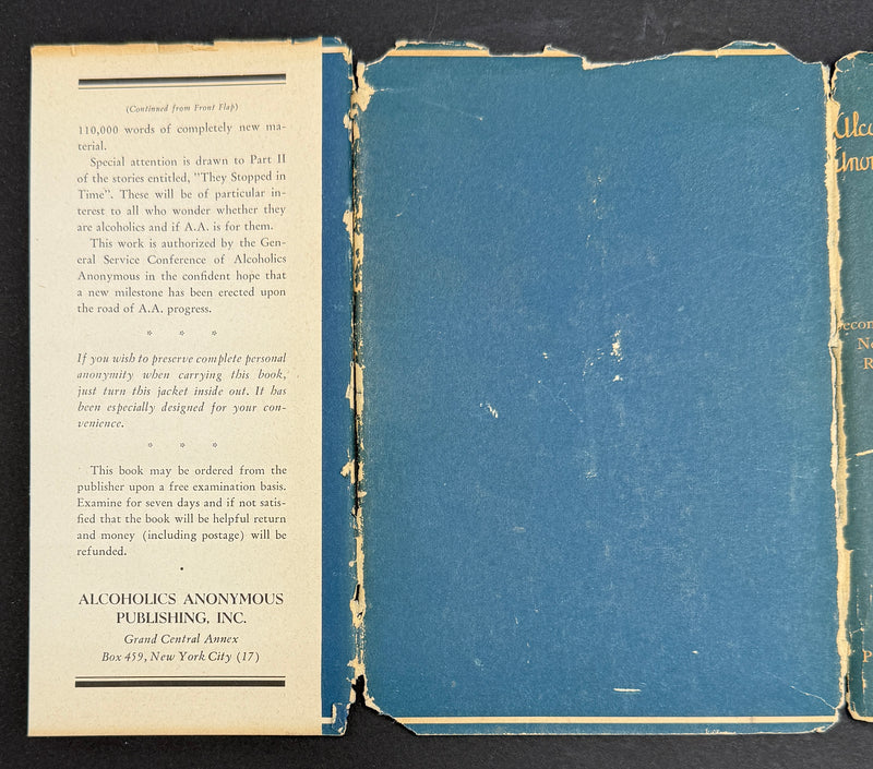 Alcoholics Anonymous Big Book — Second Edition, First Printing, First Issue — 1955