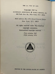 Rare Black Cover - The AA Way of Life: As Bill Sees It - 5th Printing 1974 Recovery Collectibles