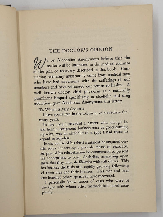 Alcoholics Anonymous First Edition 14th Printing from 1951 - ODJ