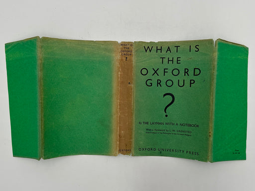 What is The Oxford Group? - First Printing from October 1933 West Coast Collection