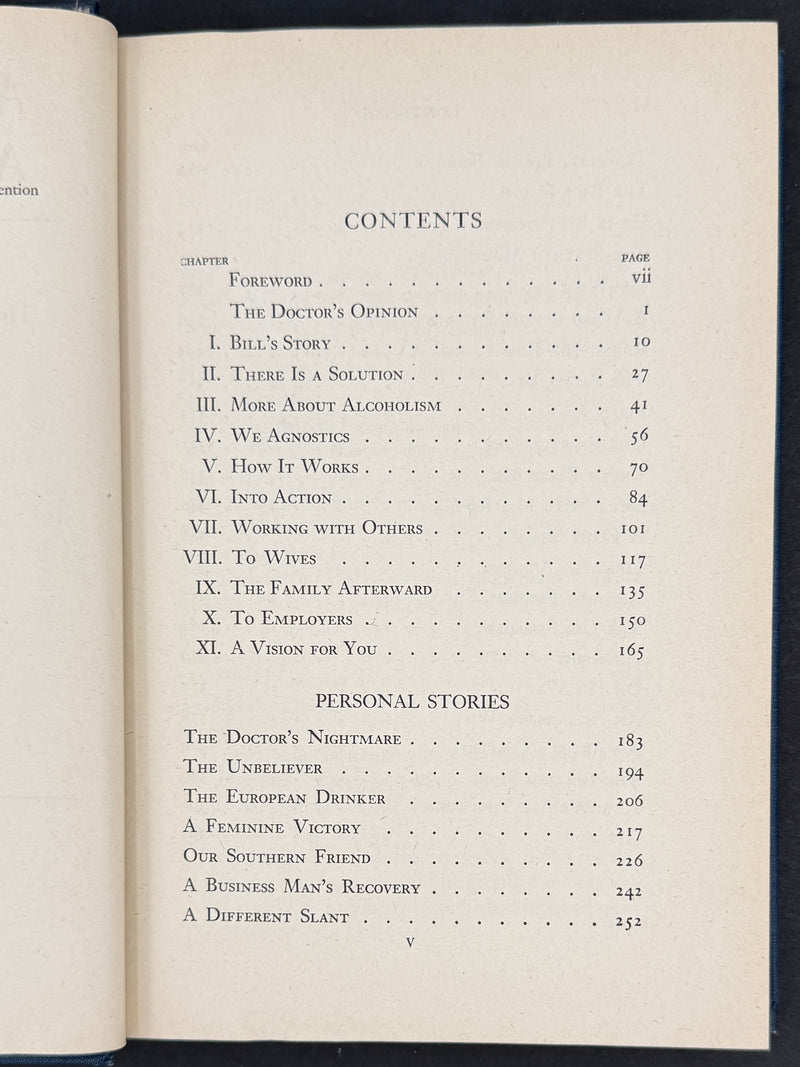 Alcoholics Anonymous — First Edition, Tenth Printing (August 1946)