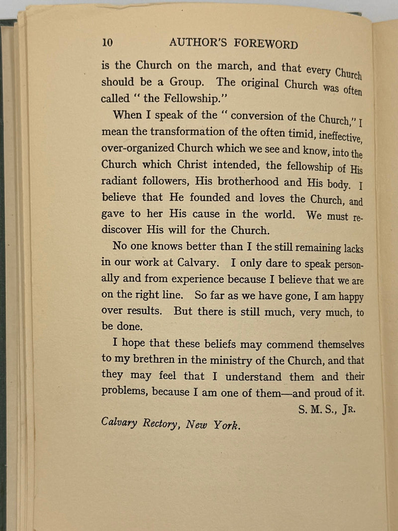 Conversion of the Church by Samuel M. Shoemaker - First British Edition 1933