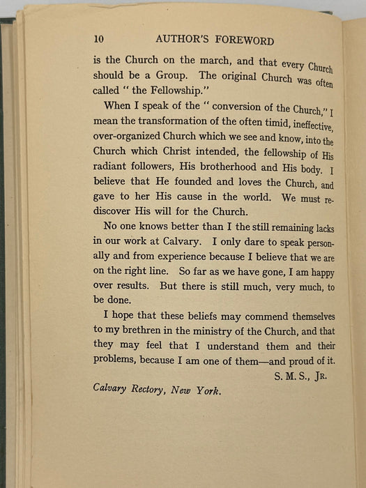 Conversion of the Church by Samuel M. Shoemaker - First British Edition 1933