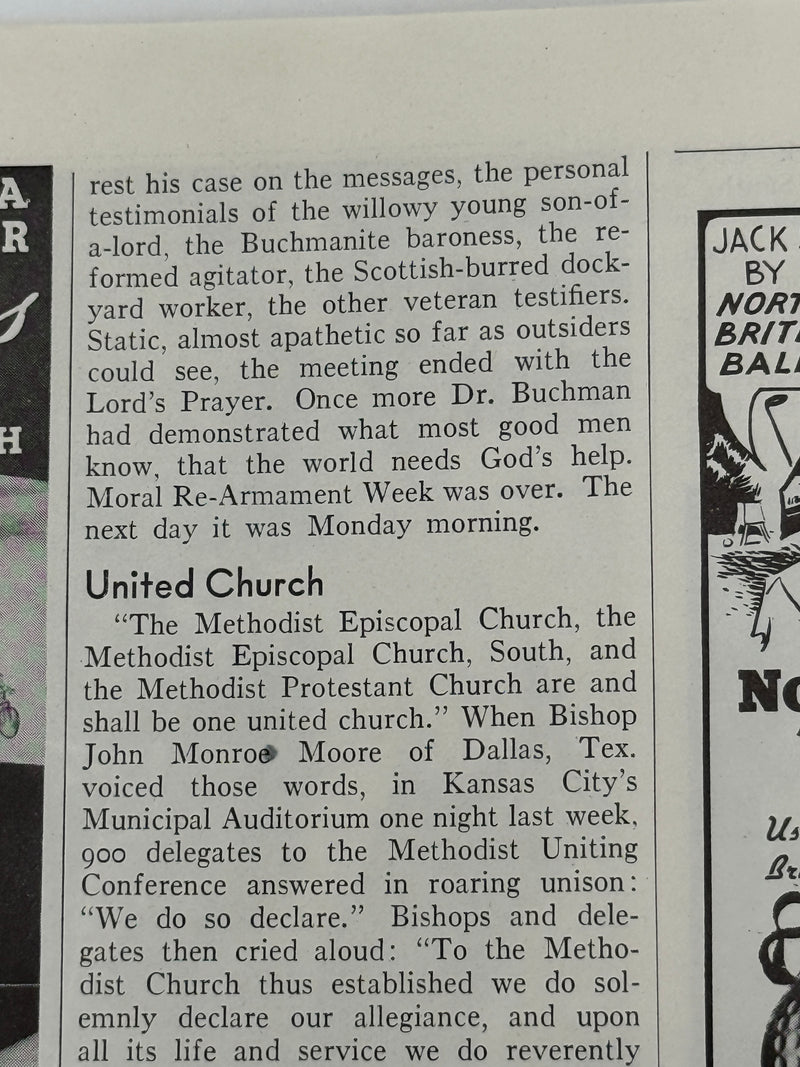Time Magazine from May 1939 - MRA Week