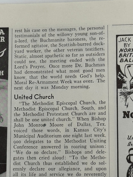 Time Magazine from May 1939 - MRA Week