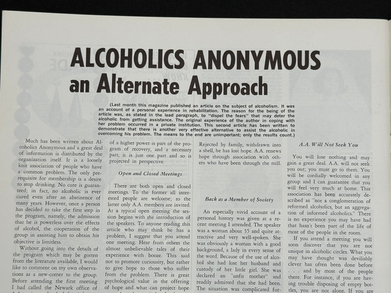 Suburban Life — November 1967 | Alcoholics Anonymous — an Alternate Approach